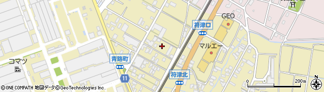 石川県小松市符津町（オ）周辺の地図