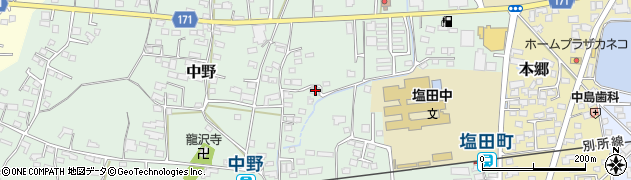 長野県上田市中野391周辺の地図