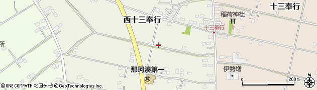 茨城県ひたちなか市西十三奉行13131周辺の地図