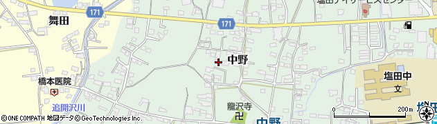 長野県上田市中野577周辺の地図