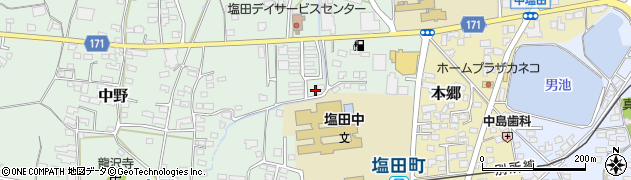 長野県上田市中野345周辺の地図