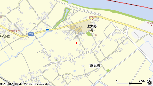 〒310-0823 茨城県水戸市東大野の地図