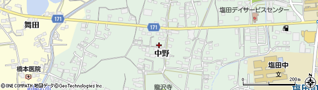 長野県上田市中野600周辺の地図