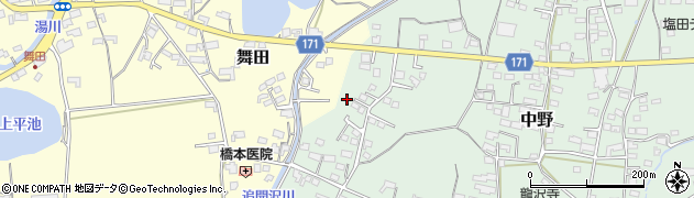 長野県上田市中野865周辺の地図