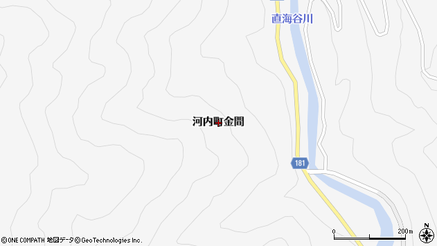 〒920-2316 石川県白山市河内町金間の地図