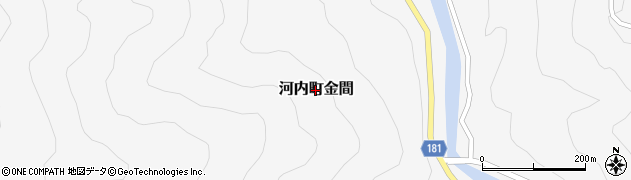 石川県白山市河内町金間周辺の地図