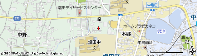 長野県上田市中野61周辺の地図