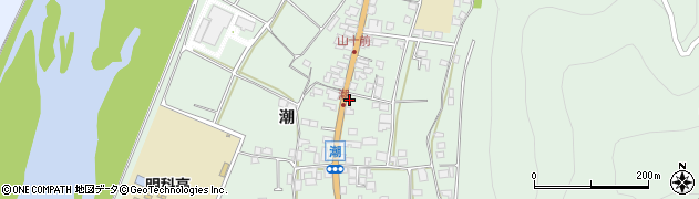 長野県安曇野市明科東川手潮682周辺の地図