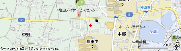 長野県上田市中野68周辺の地図