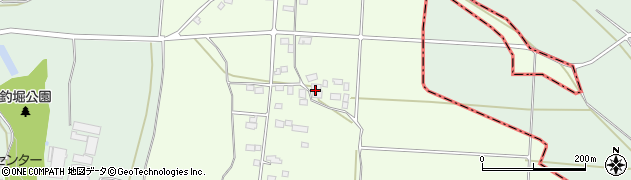 茨城県筑西市蓬田周辺の地図