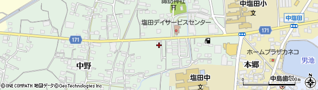 長野県上田市中野351周辺の地図