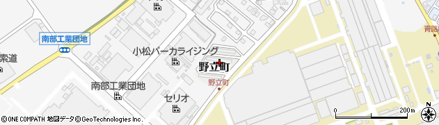 石川県小松市野立町周辺の地図