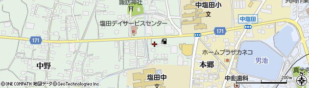 塩田仁古田線周辺の地図