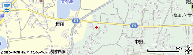 長野県上田市中野854周辺の地図