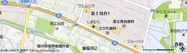 ファッションセンターしまむら岩瀬店周辺の地図