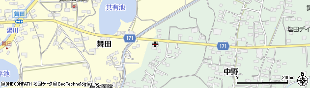 長野県上田市中野850周辺の地図