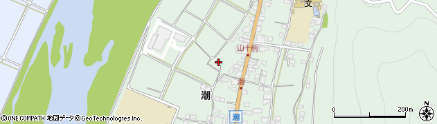長野県安曇野市明科東川手潮353周辺の地図