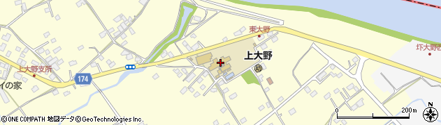 水戸市立上大野小学校周辺の地図