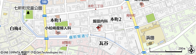 谷田部豆腐店周辺の地図