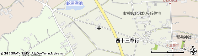 茨城県ひたちなか市西十三奉行13111周辺の地図