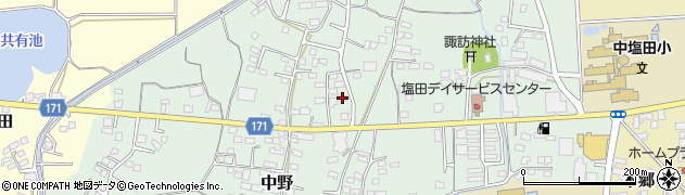 長野県上田市中野640周辺の地図