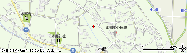 群馬県高崎市本郷町周辺の地図