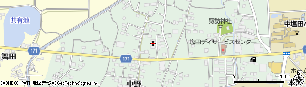 長野県上田市中野647周辺の地図