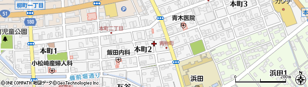 茨城県水戸市本町周辺の地図