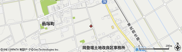 群馬県太田市藪塚町周辺の地図