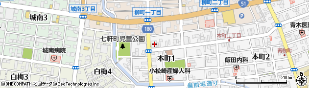 常陽銀行下市支店周辺の地図