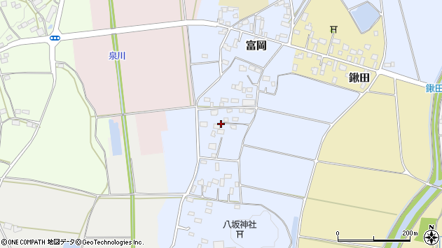 〒309-1203 茨城県桜川市富岡の地図