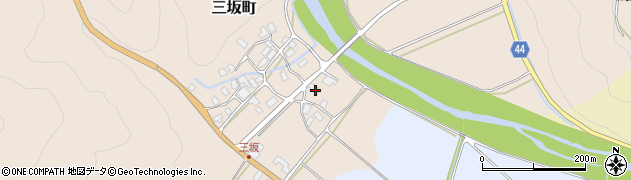 石川県白山市三坂町チ104周辺の地図