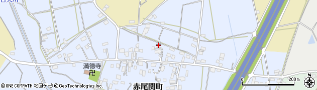 茨城県水戸市赤尾関町周辺の地図