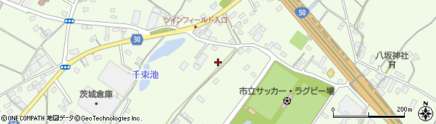 茨城県水戸市河和田町周辺の地図