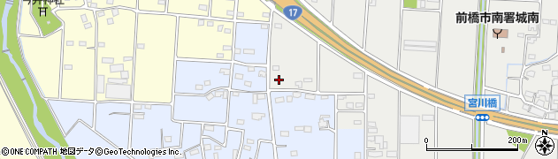 群馬県前橋市二之宮町1368周辺の地図