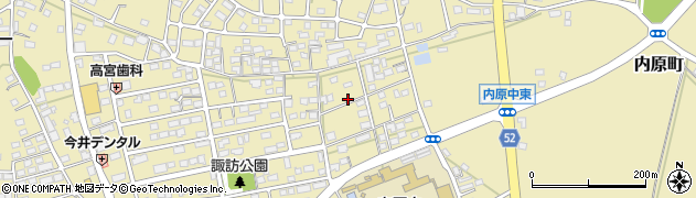 茨城県水戸市内原町周辺の地図