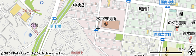 水戸市役所　会計課周辺の地図