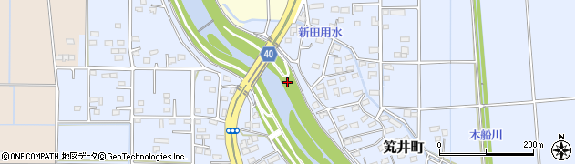 笂井橋周辺の地図
