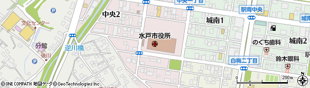 茨城県水戸市周辺の地図