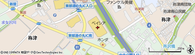１００円ショップセリア　ベイシア東御店周辺の地図