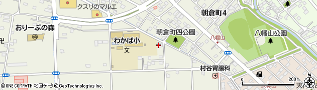 前橋市役所　朝倉児童館周辺の地図