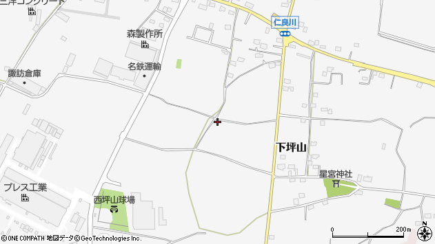 〒323-0115 栃木県下野市下坪山の地図