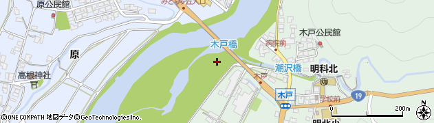 木戸橋周辺の地図