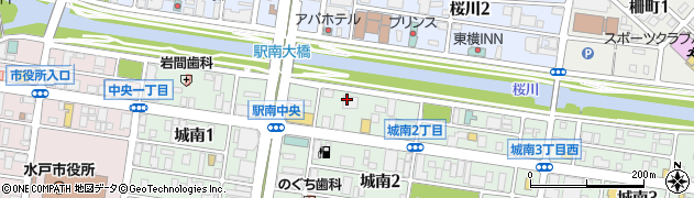 魚民 水戸城南店周辺の地図