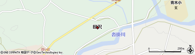 長野県小県郡青木村田沢周辺の地図