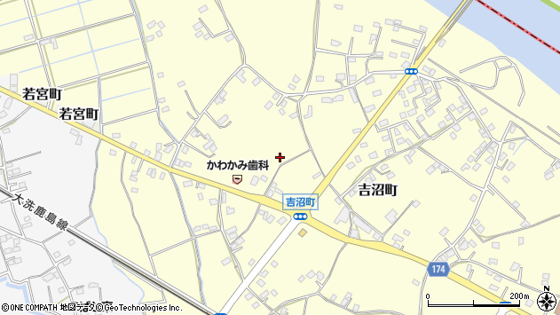 〒310-0827 茨城県水戸市吉沼町の地図