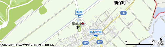 石川県加賀市新保町リ周辺の地図