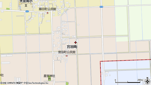 〒328-0022 栃木県栃木市宮田町の地図