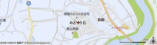 長野県安曇野市明科七貴みどりケ丘周辺の地図