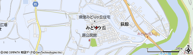 長野県安曇野市明科七貴（みどりケ丘）周辺の地図